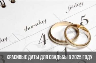 Удачные даты для свадьбы в 2025 году